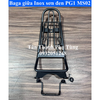 Baga giữa pg1, pg-1 inox sơn đen kèm ốc và cao su ms02