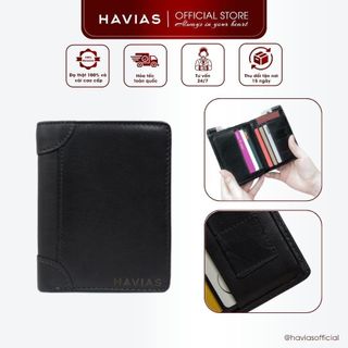 LAFFY HAVIAS ví đứng thủ công nhiều màu da bò Nappa thật 100%