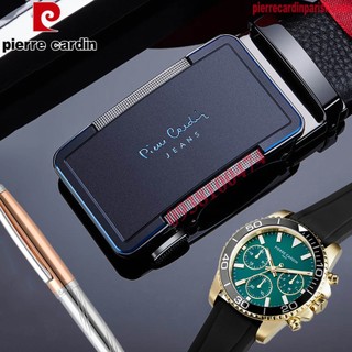 Thắt lưng Pierre Cardin chính hãng khóa rút tự động dây da bò cao cấp PCJ1106