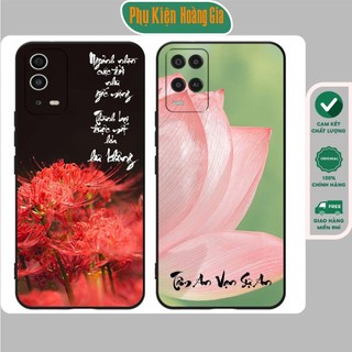 Ốp lưng Oppo A54 / Oppo A55 tpu bảo vệ camera in hình tranh chữ thư pháp
