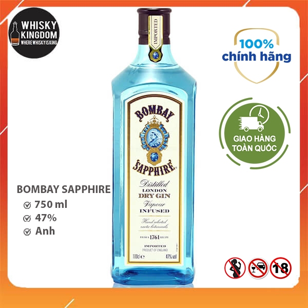 GIN BOM BAY SAPPHIRE 750ML
