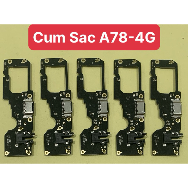 cụm bo mạch sạc oppo a78-4g/ cụm sạc oppo a78-4g/ cụm đuôi sạc oppo a78-4g hàng chuẩn giá tốt