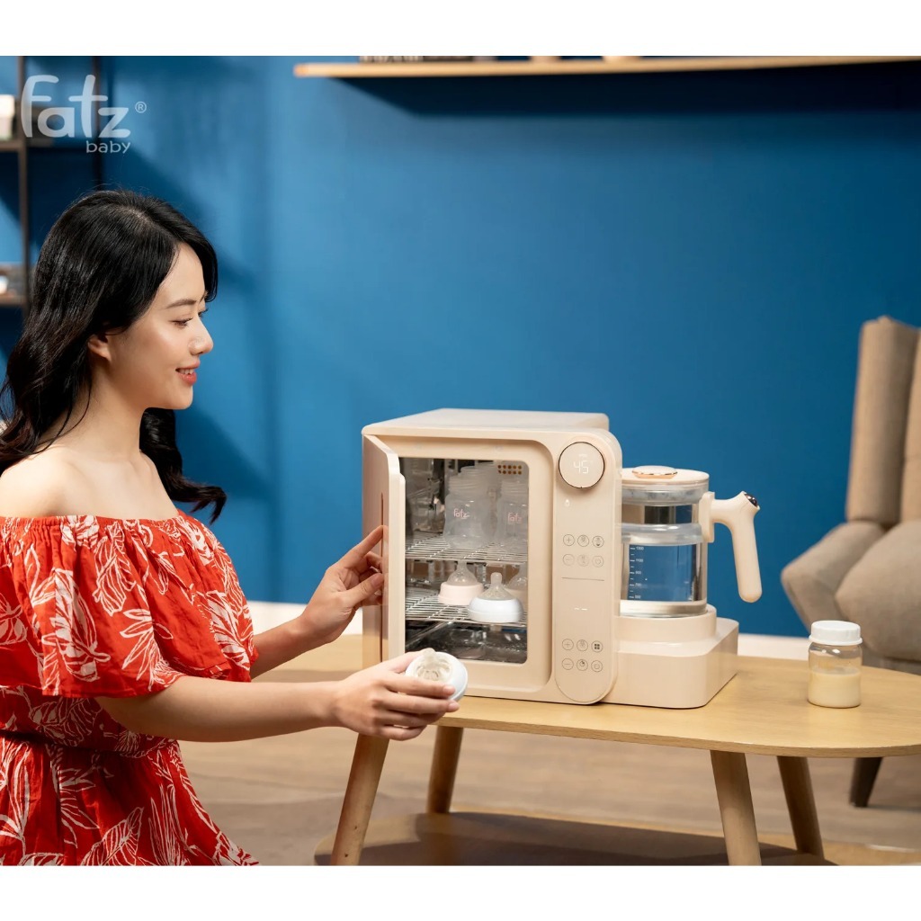 Máy đa năng điện tử Fatzbaby Multi-king 3 (Tiệt trùng UVC LED/ Sấy khô/ Làm sữa chua/ Đun & hâm nước/ Nấu chậm)