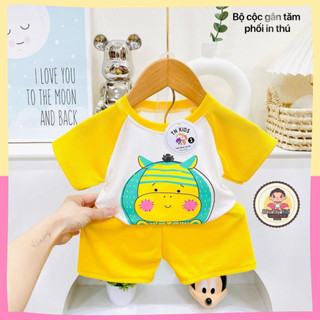 Đồ bộ cộc tay quần áo thun lạnh Dâu Tây Kid cho bé trai và bé gái size bé 6-616kg, DAUTAY21