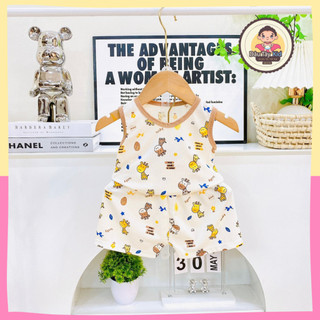 Đồ ba lỗ tăm lạnh Dâu Tây Kid nhiều hoạ tiết cho bé dưới 2 tuổi xinh xắn từ 6-16kg, DAUTAY22