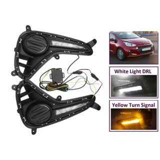 Bộ đèn gầm led drl đổi màu báo rẽ i10 hatbach