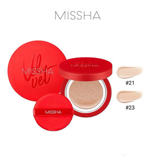Phấn nước trang điểm kiềm dầu missha velvet finish cushion