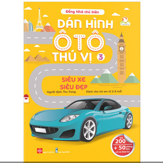 Sách - Dán hình ô tô thú vị 3 - Siêu xe siêu đẹp