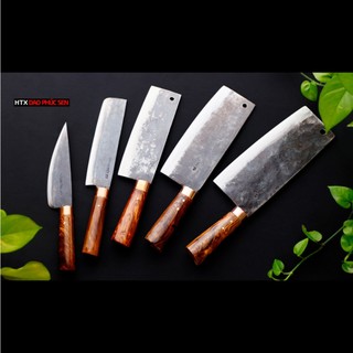 Bộ dao nhíp nhà bếp 5 món HTX DAO PHÚC SEN CB120 đa năng