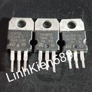 Mosfet p55nf06 p60nf06 p65nf06 50a 60v to-220 kênh n tháo máy