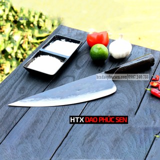 Dao bầu béo HTX DAO PHÚC SEN S10 cán sắt lưỡi dao bằng thép nhíp xe dài 22cm
