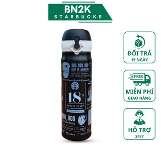 Bình giữ nhiệt starbucks thermos dung tích 500ml chất liệu sus304 - bn2k