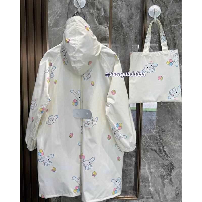 Áo mưa người lớn & trẻ em hoạ tiết dễ thương, áo mưa phong cách Nhật Bản hàng cao cấp 2024