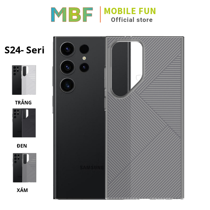 Ốp lưng SAMSUNG S24 Ultra vân chéo nhựa PC siêu bền