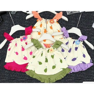 Bộ quần áo 2 dây cho bé gái 6-18kg