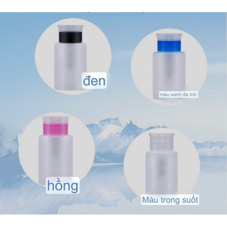 Bình nhấn đựng axiton ,đựng nước lau gel,