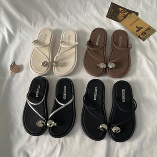 Dép đế bằng xỏ ngón Pong Shoes- Full Box- Mã 1664