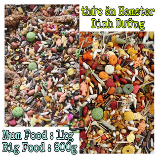 Thức ăn ngon cho hamster. Thức ăn hamster Gói lớn 800g - 1kg ( Mum food/BigFood)