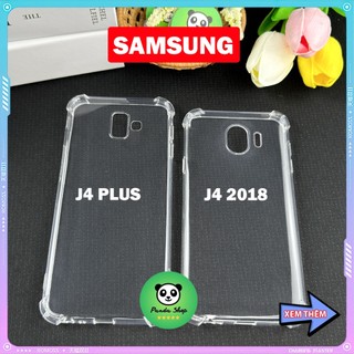 Ốp Samsung J4 2018 / J4 PLUS Bảo Vệ Cam, Chống Sốc, Trong Suốt, Silicon