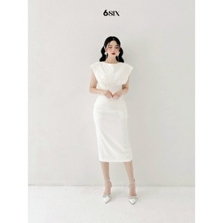 Váy FLORE bút chì xẻ sau đáp hoa 6 cánh