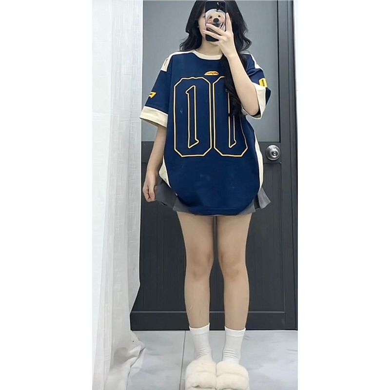 Áo Thun Phối Thể Thao Số 00 Áo Phông kiểu dáng thể thao Bóng Đá Bóng Rổ cực chất ĐẸP2024 | BigBuy360 - bigbuy360.vn