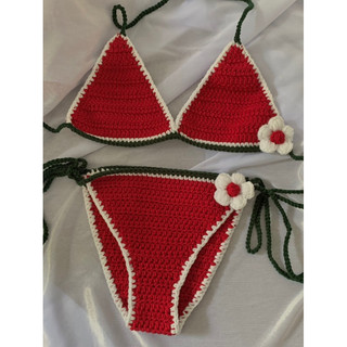 Bikini dưa hấu len móc handmade By Beem