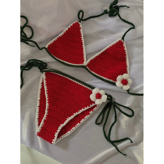 Bikini dưa hấu len móc handmade By Beem
