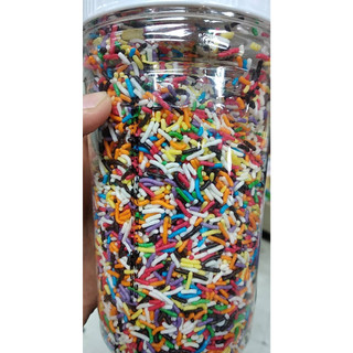 Cốm màu socola trang trí bánh Rainbow Choco chia nhỏ vào túi zip 50g ,100g