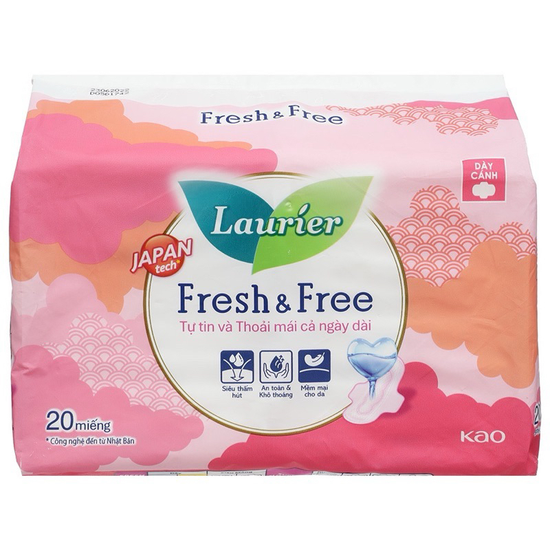 Băng vệ sinh Laurier dày cánh 20 miếng
