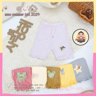 Quần đùi legging cho bé gái Dâu Tây Kid vải thun tăm mềm mịn cho bé dễ hoạt động DAUTAY30