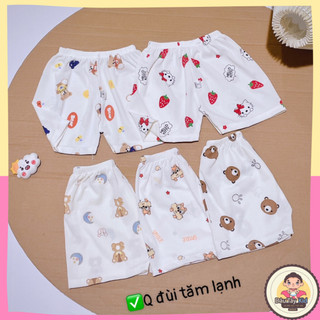 Quần đùi tăm lạnh Dâu Tây Kid cho bé từ 6-16kg, quần đùi korean, DAUTAY31