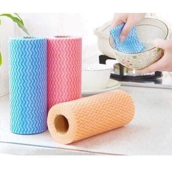 Cuộn giấy lau đa năng loại đẹp,giấy lau, đồ dùng phòng bếp,lau xe, vệ sinh nhà cửa  ( Giao Mầu Ngẫu Nhiên)