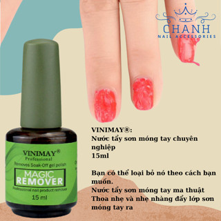 Phá Sơn Gel VINIMAY, Phá Gel Lạnh Chai 15ml Chanh Nail