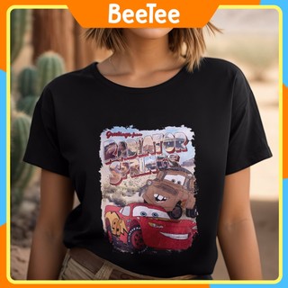 Áo thun Oversize in hình Disney Pixar Cars 95 Lightning Mcqueen Speed Tow Mater 185