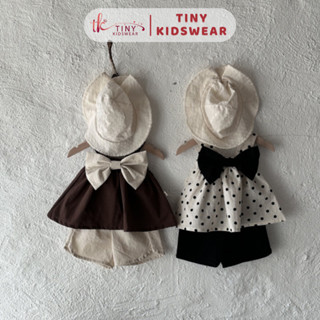 [THANH LÝ XẢ KHO] Bộ Cotton Thô 2 Dây Phong Cách Hàn Quốc Cho Bé Gái 7-15kg [GS39]