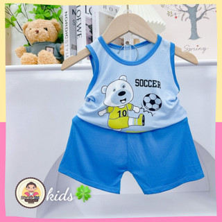 Bộ ba lỗ quần áo trẻ em họa tiết Dâu Tây Kid thun lạnh mềm mịn mát, đồ bộ trẻ em cao cấp DAUTAY34