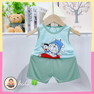 Bộ ba lỗ cho bé họa tiết Dâu Tây Kid thun lạnh mềm mịn mát, đồ bộ trẻ em cao cấp DAUTAY35