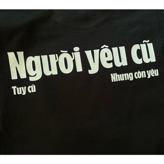 Áo Phông Cộc Tay Nam Nữ Cổ Tròn Cotton , Áo Thun Tay Lỡ Form Rộng Basic Oversize HANA- Người Yêu Cũ