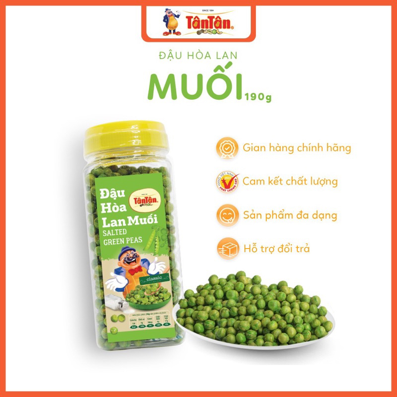 ĐẬU HÀ LAN MUỐI TÂN TÂN 190G