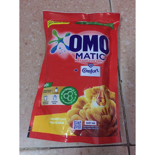 Combo 5 túi nước giặt omo - matic máy giặt cửa trên + comfort 350-400 ml.
