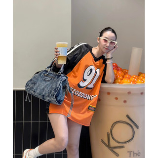 Áo bóng chày unisex tay ngắn dáng rộng, áo phông lưới bóng chày nam nữ Choose Me Klp