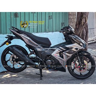 Tem rời rs150r dán xe winner x v3 màu bạc xanh đen