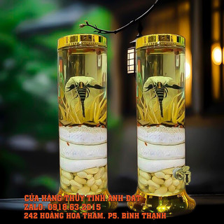 Bình ngâm rượu bình thủy tinh 3.8l, 4.8l keo ngâm rượu thủy tinh phú hòa
