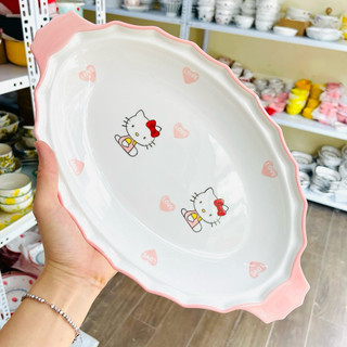 Bát đĩa sứ Hello Kitty mẫu mới cực đẹp