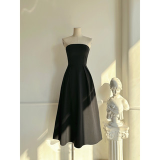 Đầm maxi xòe xếp ly cúp ngực - đầm đi tiệc