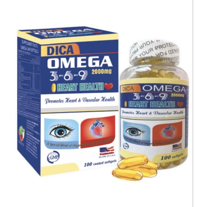 Omega 369 nhập khẩu Mỹ (USA) chai 100 viên