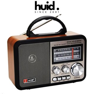 Đài radio bluetooth 3 băng tần fm/am/sw tích hợp sử dụng usb và thẻ nhớ nns ns-8897bt
