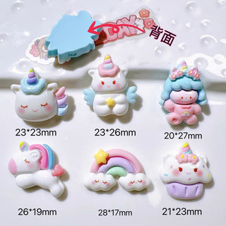 ( Mua từ 3sp để được giá tốt ) Charm 3D nổi mẫu Unicorn , ngựa một sừng cầu vồng , kì lân