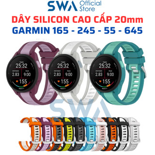 Dây cao su silicon quick release thay thế đồng hồ garmin forerunner 165 245 245 music 55 645 venu 2plus sq sq2 swa ds18