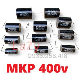 Tụ âm thanh đen 400v mkp - tụ lọc loa - tụ dùng cho phân tần loa